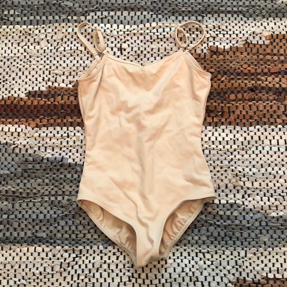 Capezio Other - Capezio Girls Nude Leotard sz L